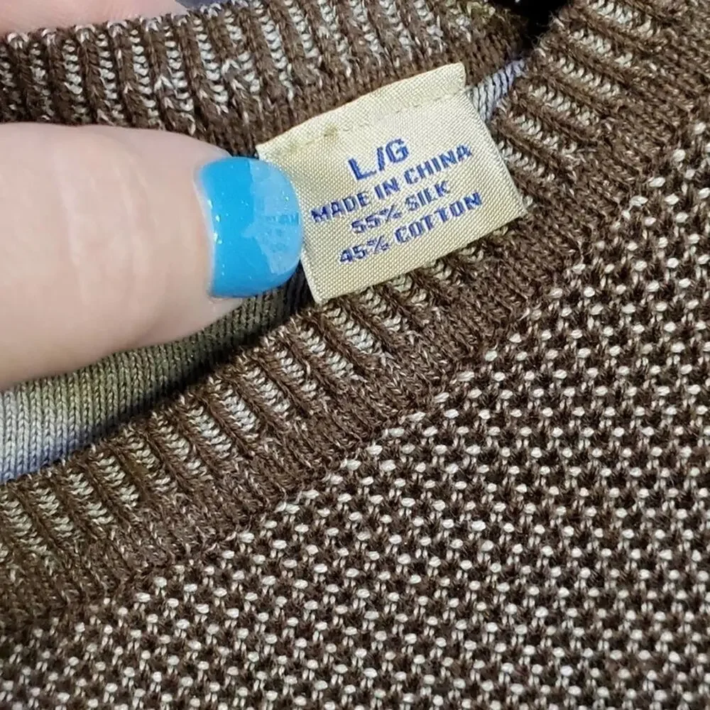 Tommy Bahama silk‎ blend sweater size large